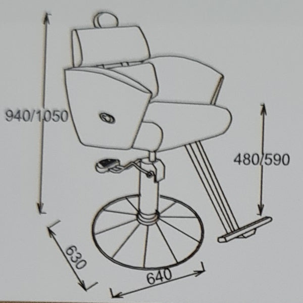 កៅអី Y167-A6 ពណ៌ខ្មៅ (Black)
