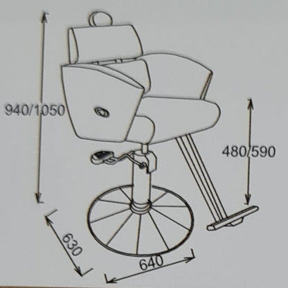 កៅអី Y167-A6 ពណ៌ខ្មៅ (Black)