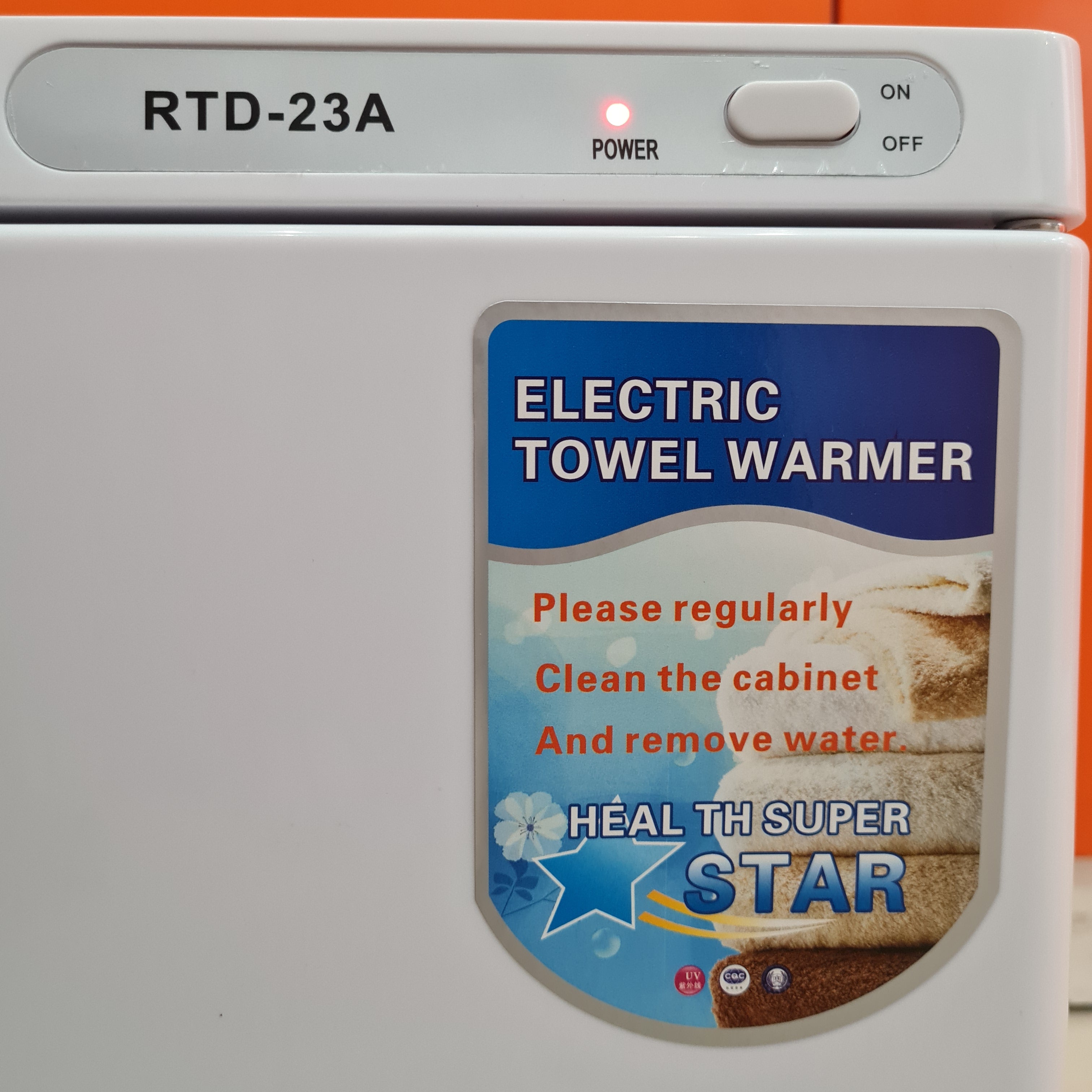 ទូសំលាប់មេរោគកំដៅនិងយូវី / Electric towel warmer heat & UV