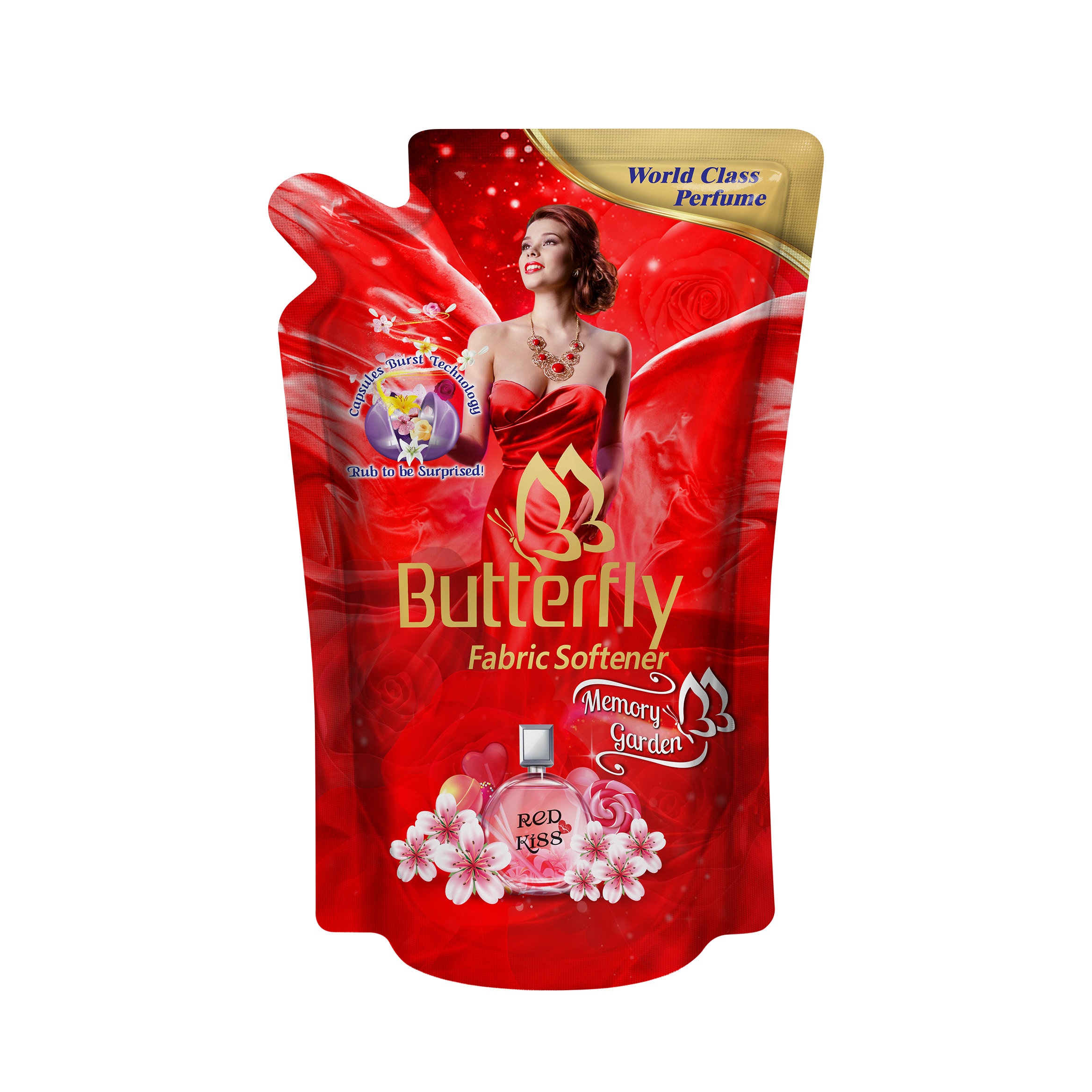 Butterfly Fabric Softener (Memory Garden) Red Kiss