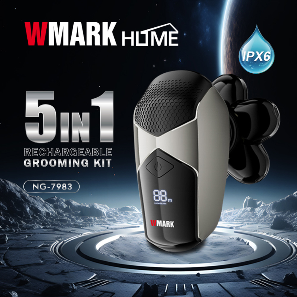 WMARK NG-7983 5 IN 1 Rechargeable Grooming Kit