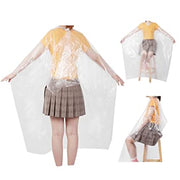 អាវកាត់សក់ផ្លាស្ទិចថ្លា / Disposable plastic cape (100pcs)